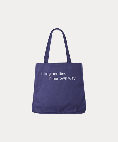 CANVAS COTTON ECO BAG - BLUE - 2 COLORS BLUE