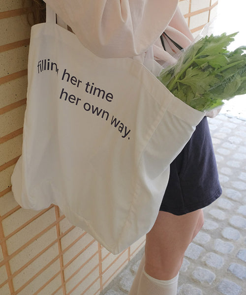 CANVAS COTTON ECO BAG - BLUE - 2 COLORS WHITE