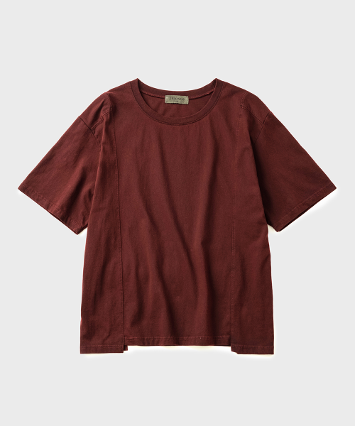 CONTOUR LINE SHORT SLEEVE TEE - 2 COLORS RED