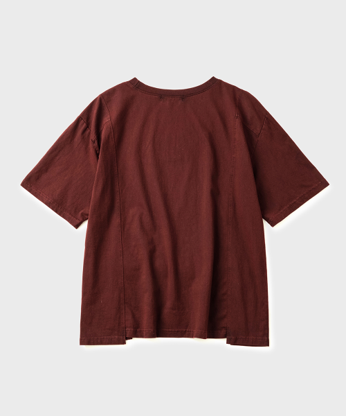 CONTOUR LINE SHORT SLEEVE TEE - 2 COLORS RED