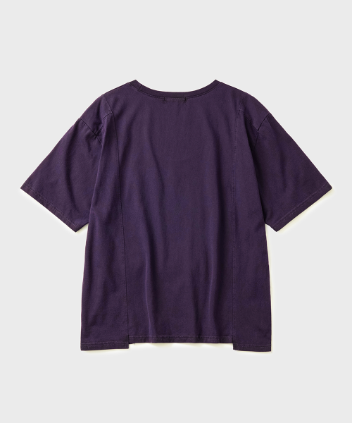 CONTOUR LINE SHORT SLEEVE TEE - 2 COLORS PURPLE