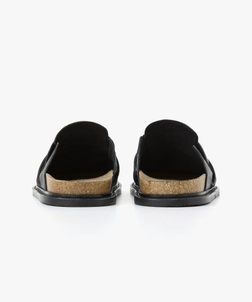 ARTISAN SHIRRING MULE BLACK
