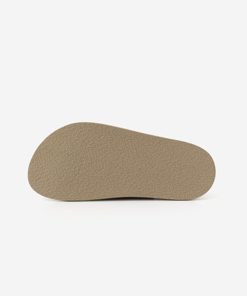 DESERT OIL LEATHER SLIDE DARK BROWN