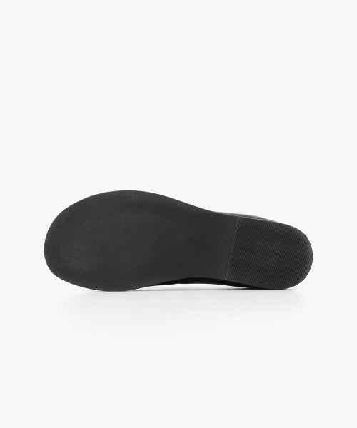 GANT LEATHER SLIP-ON BLACK