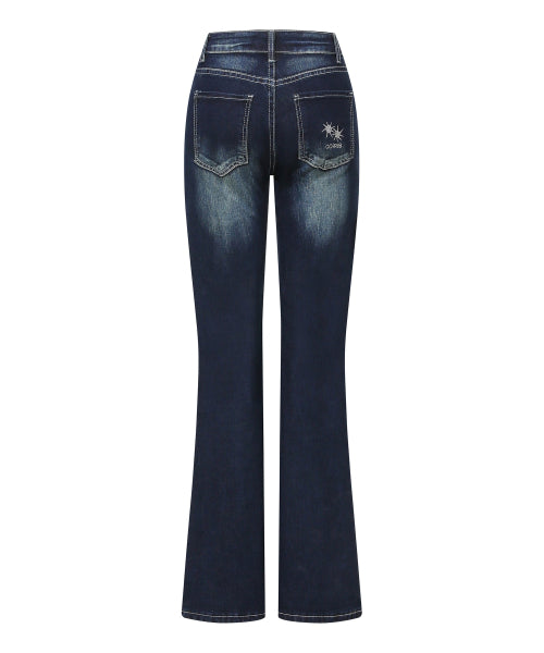 TEE BOOTS PANTS - 2 COLORS BLACK