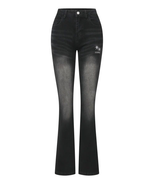 TEE BOOTS PANTS - 2 COLORS BLACK