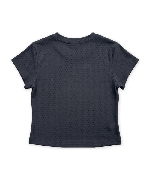 DOT SHORT SLEEVE T-SHIRT - 4 COLORS CHARCOAL