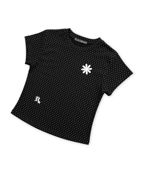 DOT SHORT SLEEVE T-SHIRT - 4 COLORS BLACK