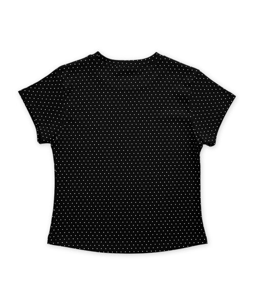 DOT SHORT SLEEVE T-SHIRT - 4 COLORS BLACK