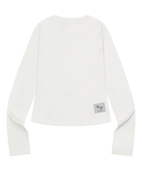 7 BUTTON HENLEY NECK LONG SLEEVE TEE - 3 COLORS BLACK