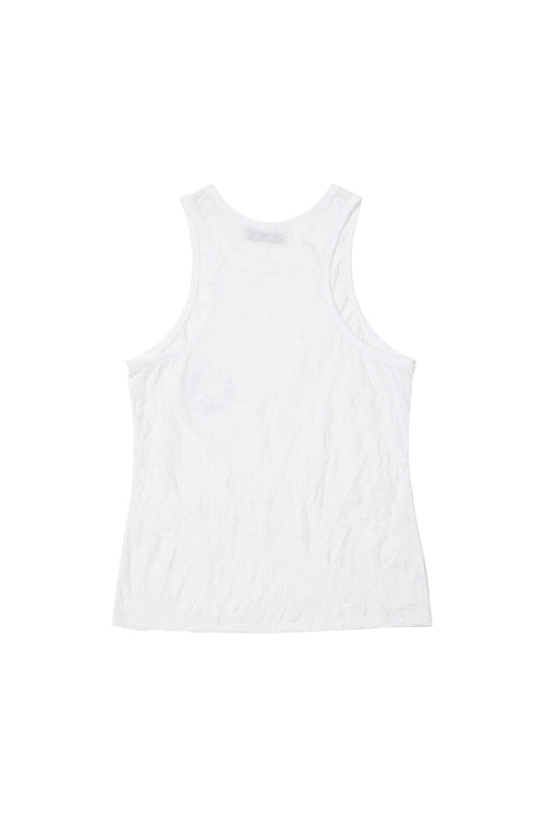 HORSESHOE PRINT SLEEVELESS - 3 COLORS WHITE