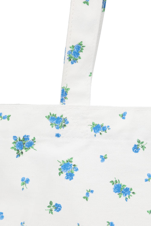 FLOWER SHOULDER BAG - 2 COLORS WHITE