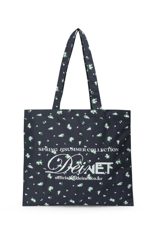 FLOWER SHOULDER BAG - 2 COLORS NAVY