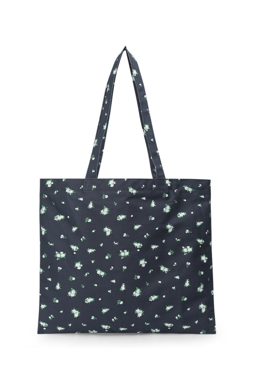 FLOWER SHOULDER BAG - 2 COLORS NAVY