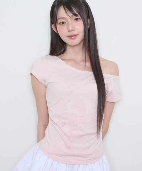 FLORAL SHIRRING TOP - 3 COLORS PINK