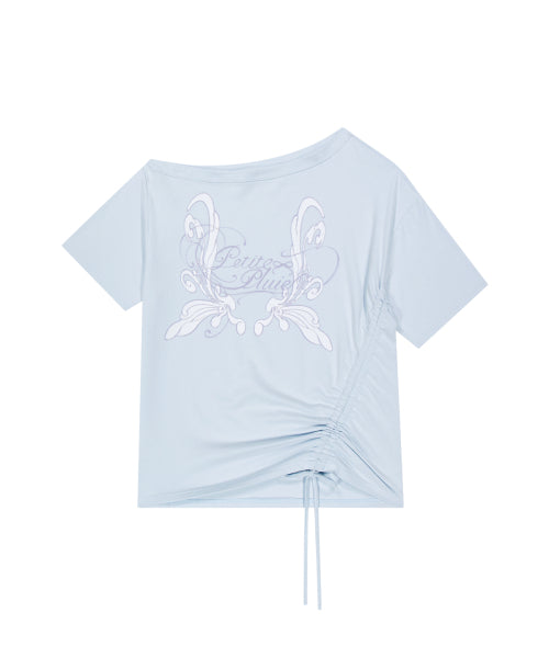 SAESO FAIRY ONE SHOULDER T-SHIRT PINK - 3 COLORS BLUE