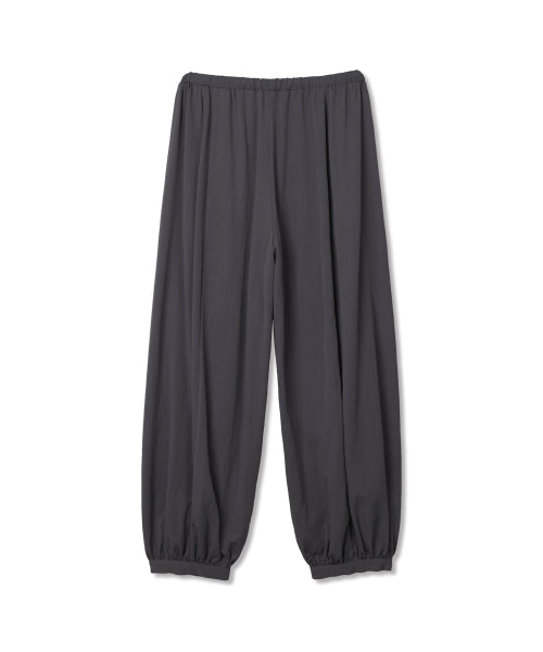 BUTTON DETAIL SHIRRING PANTS - 3 COLORS CHARCOAL
