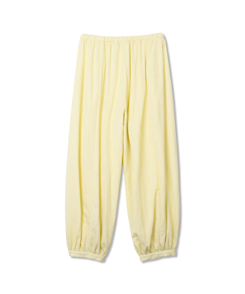 BUTTON DETAIL SHIRRING PANTS - 3 COLORS BUTTER