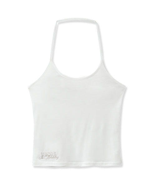 BRYN SEE-THROUGH HALTER NECK SLEEVELESS - 6 COLORS BLACK