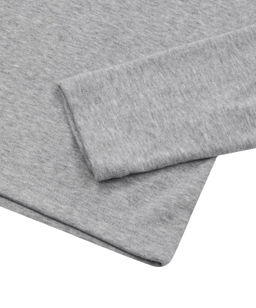 RUBEN SLIT V-NECK LONG SLEEVE TEE - 3 COLORS BLACK