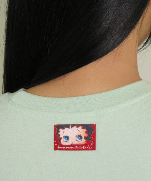 RONRON BETTY BOOP DREAMY RIBBON OVERFIT TEE - 3 COLORS MINT