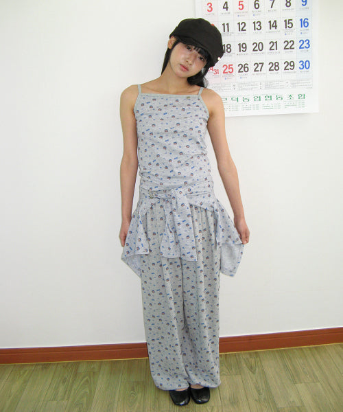 RONRON BETTY BOOP PATTERN SLIM CARDIGAN - 2 COLORS GREY