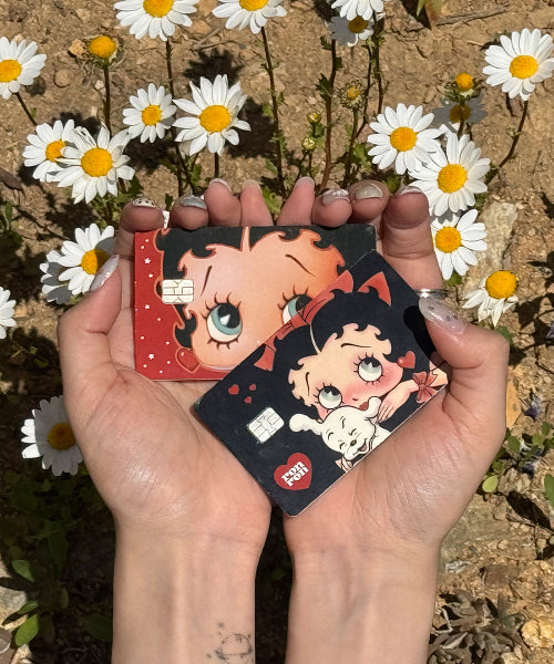 RONRON BETTY BOOP CUSTOM REMOVABLE CARD STICKER PACK AS SHOWN