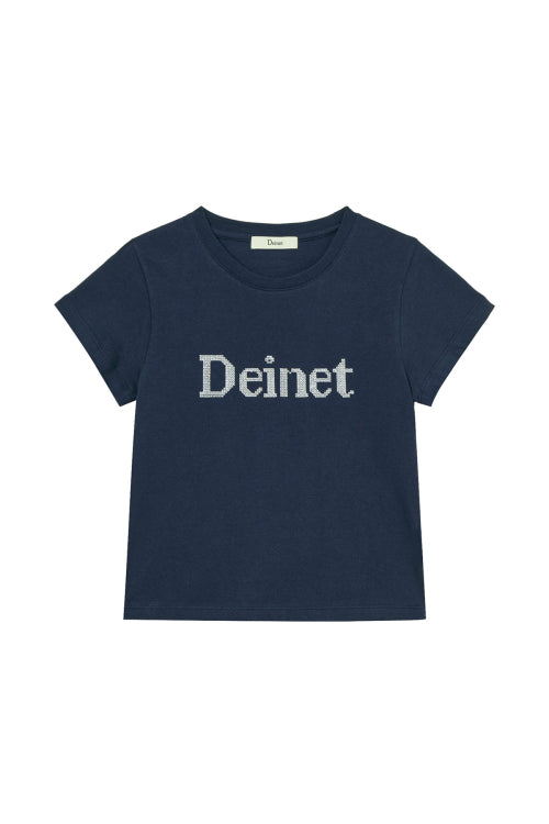 NEEDLE POINT T SHIRT - 4 COLORS NAVY