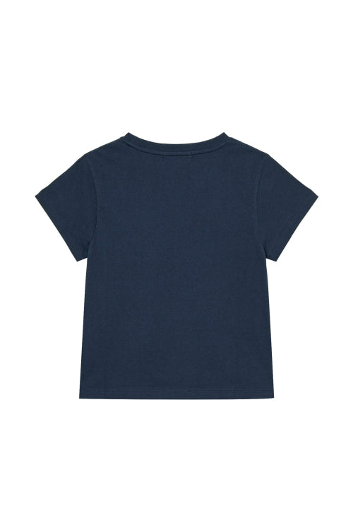 NEEDLE POINT T SHIRT - 4 COLORS NAVY