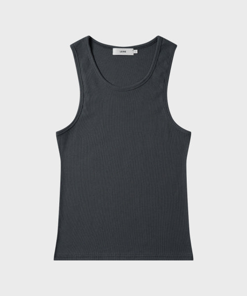 2PACK ESSENTIAL RIBBED SLEEVELESS TOP - 4 COLORS BLACK