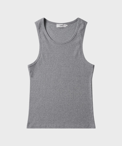 2PACK ESSENTIAL RIBBED SLEEVELESS TOP - 4 COLORS BLACK