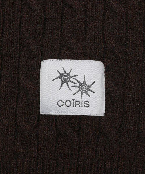 SMALL LOGO SHORT SLEEVE KNIT - 2 COLORS CHARCOAL
