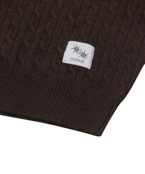 SMALL LOGO SHORT SLEEVE KNIT - 2 COLORS CHARCOAL