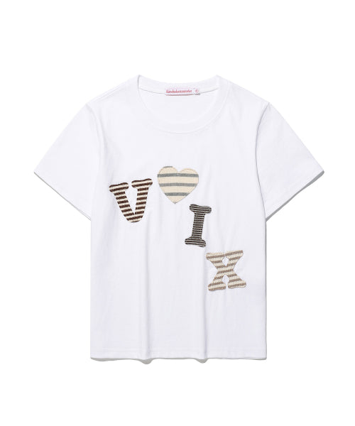 MESSY VOIX LOGO APP TEE WHITE
