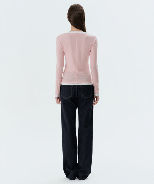 WOMENS ESSENTIAL STRAIGHT DENIM PANTS #韓韶禧同款! - 3 COLORS INDIGO