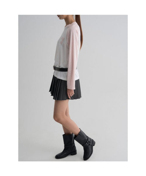 COLOR BLOCK RAGLAN JERSEY TOP - 2 COLORS PINK