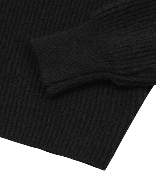 COLLAR KNIT - 3 COLORS BLACK