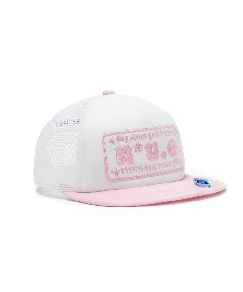 HUG SWEET TRUCKER CAP - 3 COLORS PINK