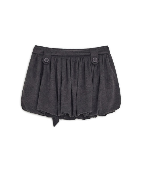 STRAP BALLOON SKIRT - 3 COLORS CHARCOAL