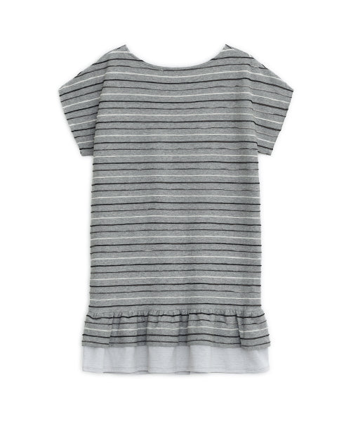 STRIPE POCKET DRESS - 2 COLORS GREY