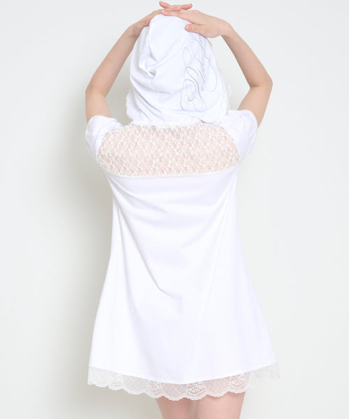 LACE DRESS - 4 COLORS WHITE