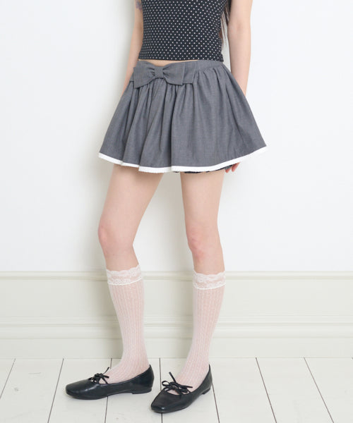 SKIRT PANTS - 3 COLORS CHARCOAL