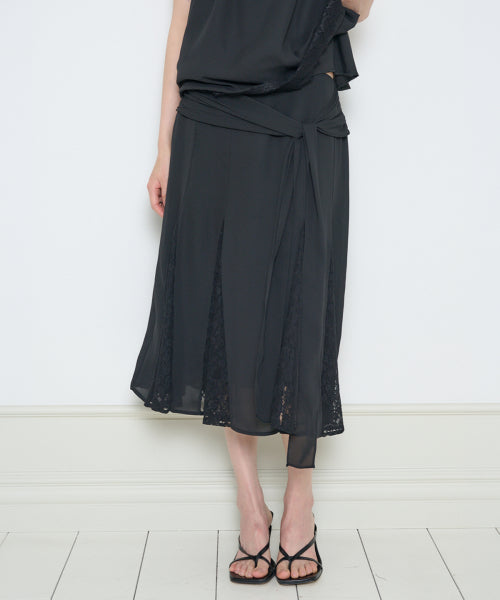 LACE SKIRT GREY - 3 COLORS BLACK