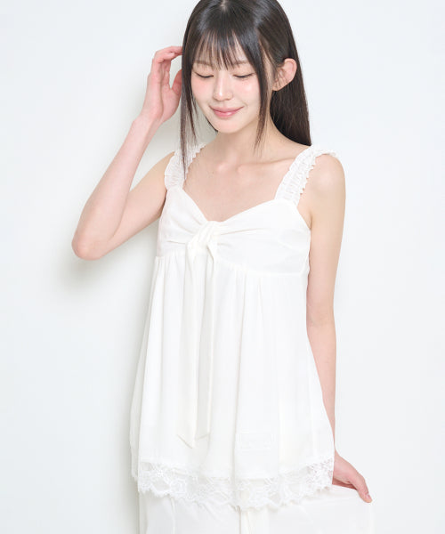 LACE SLEEVELESS GREY - 3 COLORS IVORY