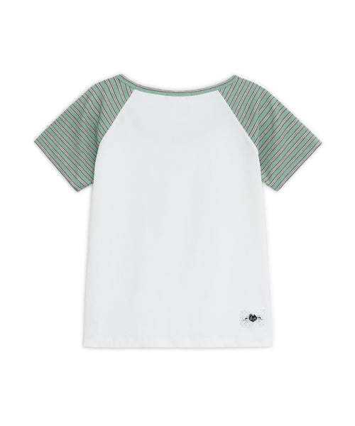 HUGYOURSKIN X LUCY RAGLAN TEE - 2 COLORS MINT