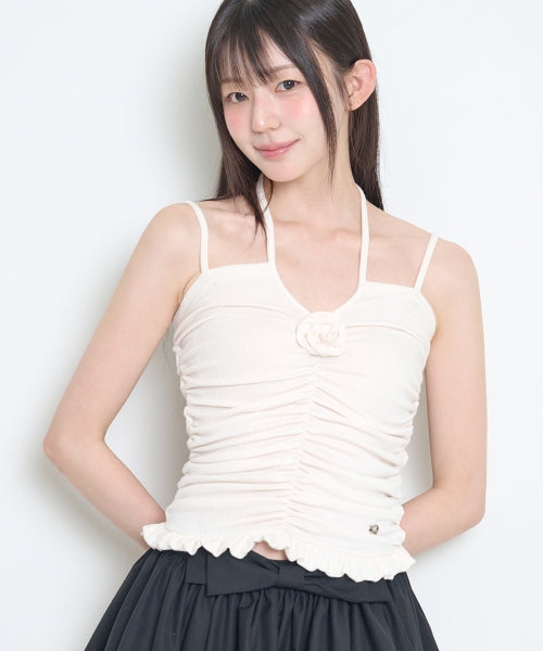 HALTER TOP PINK - 3 COLORS IVORY