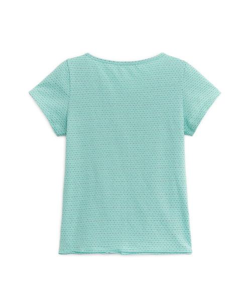 LAYERED HENLEY NECK TOP - 3 COLORS MINT