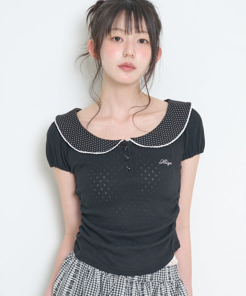 PUFF COLLAR - 3 COLORS BLACK