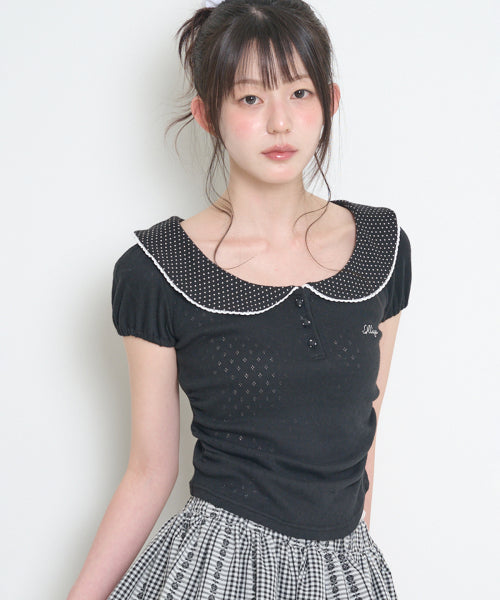 PUFF COLLAR - 3 COLORS BLACK