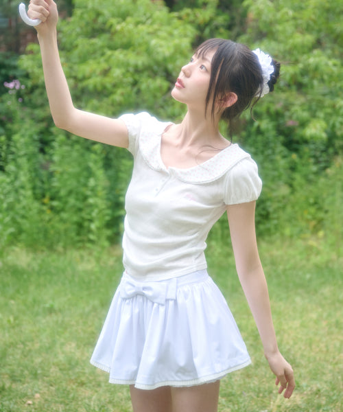 PUFF COLLAR - 3 COLORS WHITE